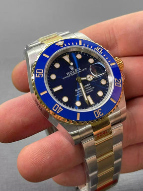 Rolex Automático Azul Misto + Pulseira GRÁTIS!